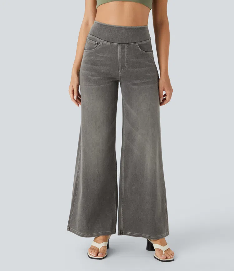 Levoire | Jeans Taille Haute Gris