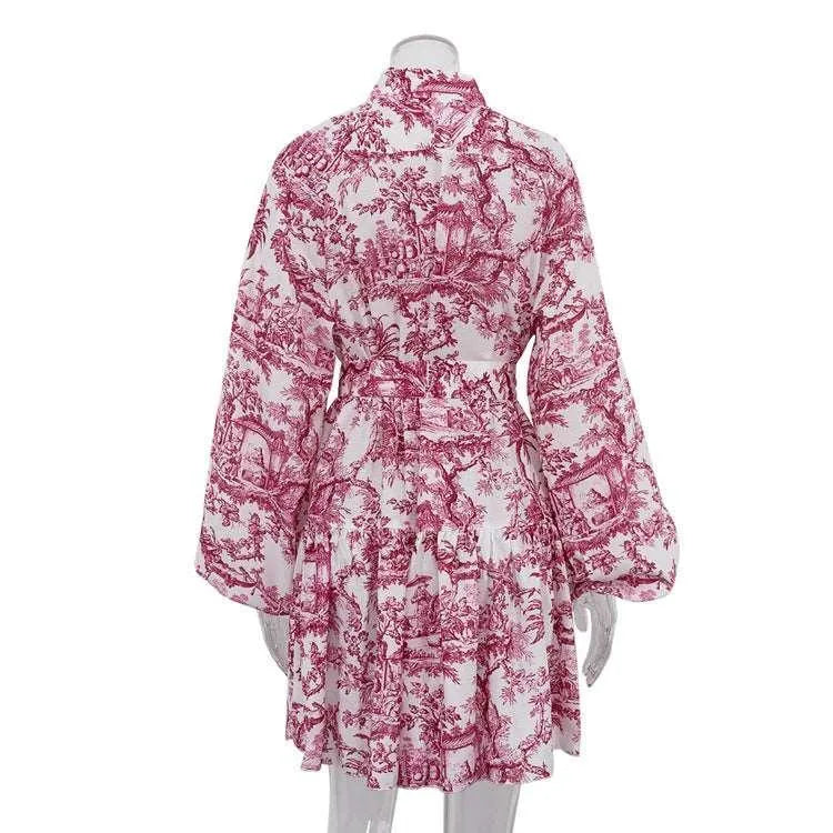 Levoire | Robe courte à manches bouffantes