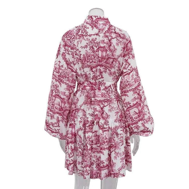 Levoire | Robe courte à manches bouffantes