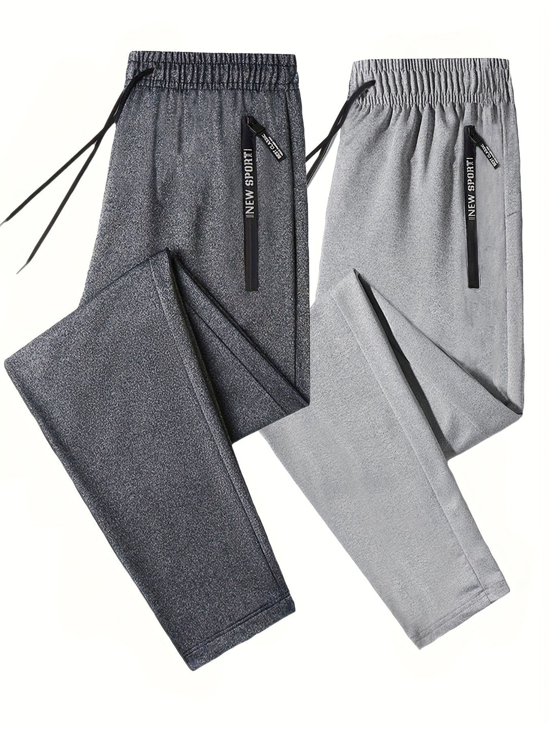 Levoire | Série De Pantalons De Jogging Bicolores Avec Des Bords Côtelés Sombre et gris clair