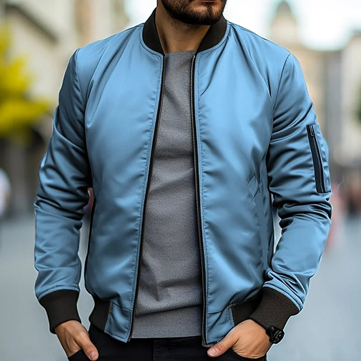 Levoire | Veste Bomber Élégante Bleu clair