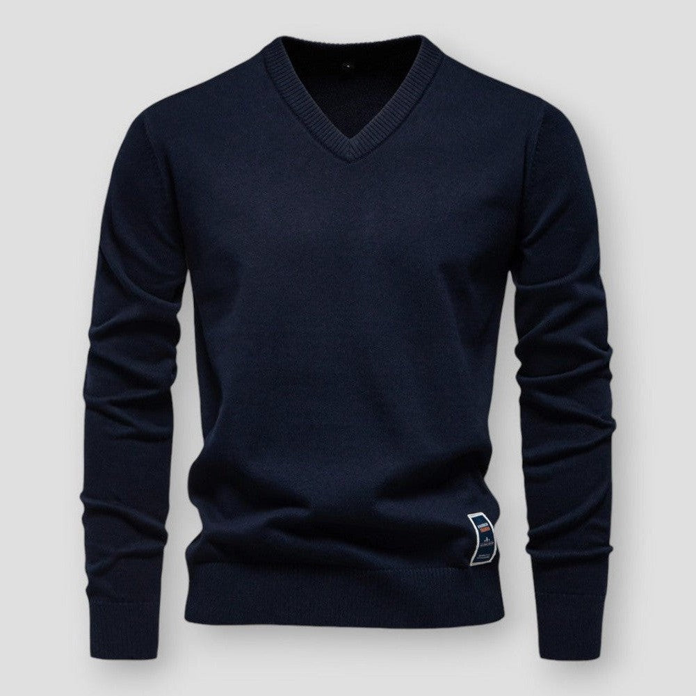 Levoire | Pulls D'Automne Tricotés Classiques Pour Hommes Marine