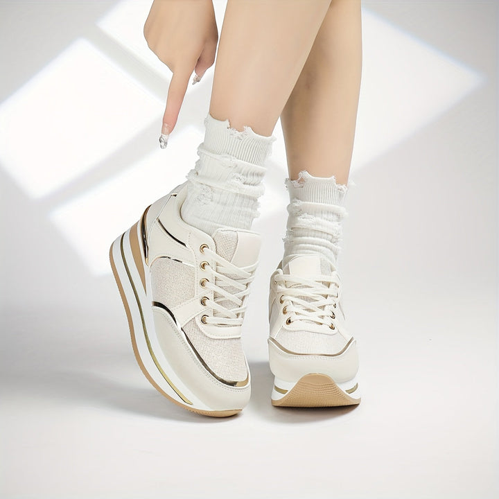 Levoire | Baskets Compensées Basses Confortables