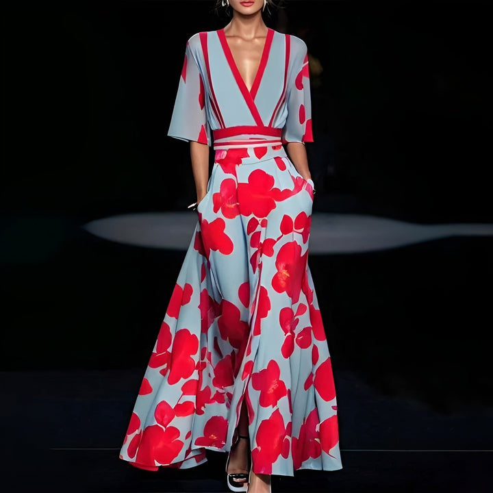 Levoire | Robe Fleuri Avec Une Douce Apparence Et Élégance Rot