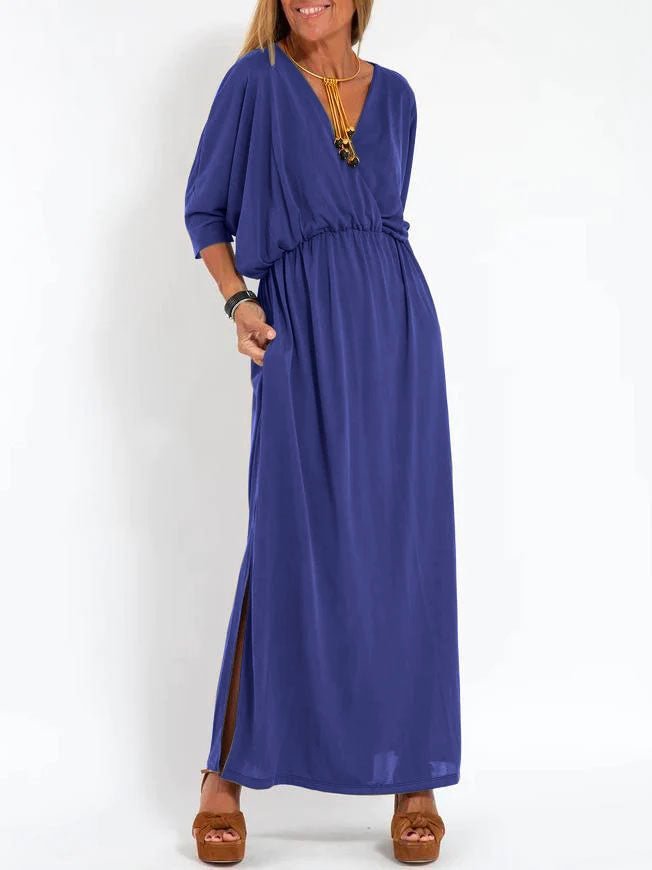 Levoire | Robe Longue D'Été Bleu marine