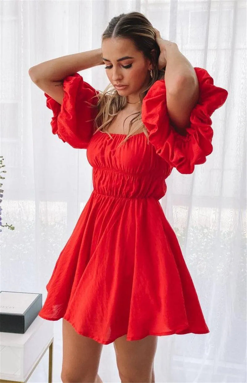 Levoire | Robe évasée unique et mignonne pour femmes Rot