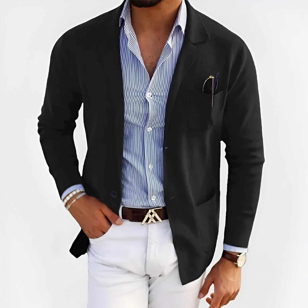 Levoire | Veste Pour Hommes Avec Une Structure Légère Et Élégante Noir