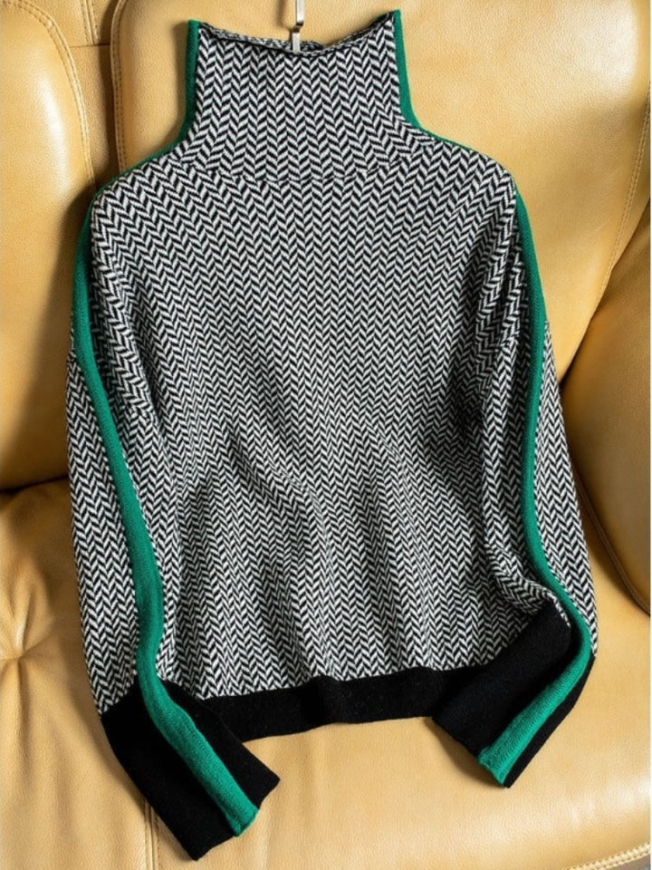 Levoire | Pull À Col Roulé Avec Sensation De Cachemire Pour Femmes Vert