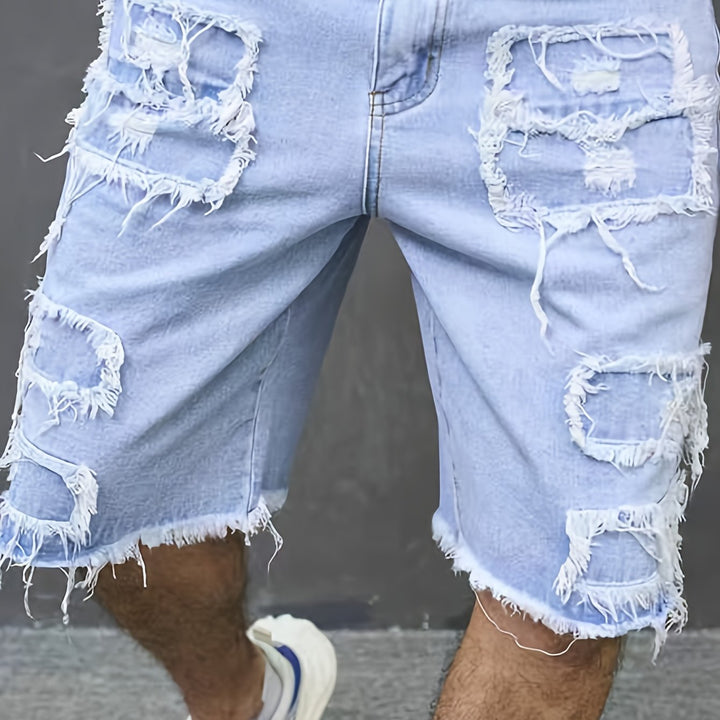 Levoire | Antike Bleiche Hommes Jeans Lâches, Coupé Empilé
