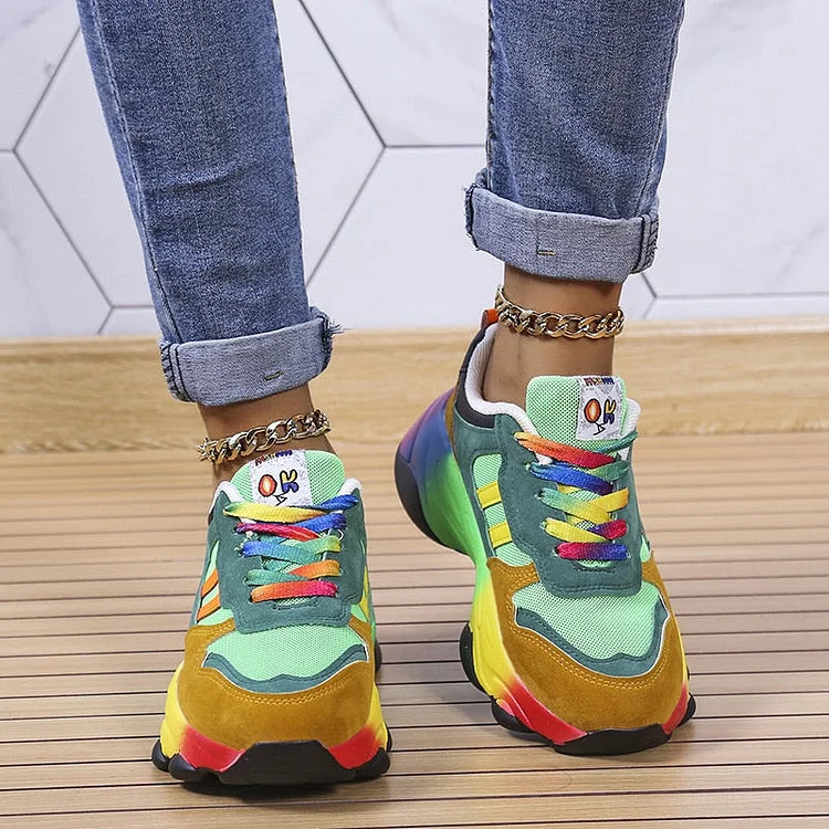 Levoire | Chaussures Arc-en-ciel Vert