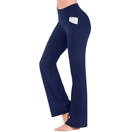 Levoire | Femme Pantalon De Yoga Taille Haute Bleu Marine