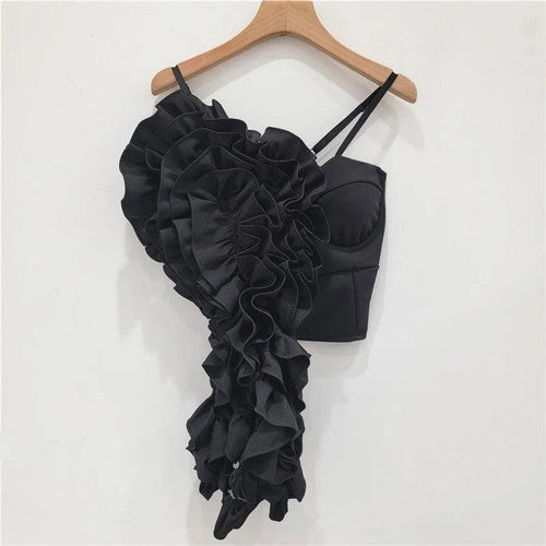 Levoire | Chemise avec une fleur plissée
