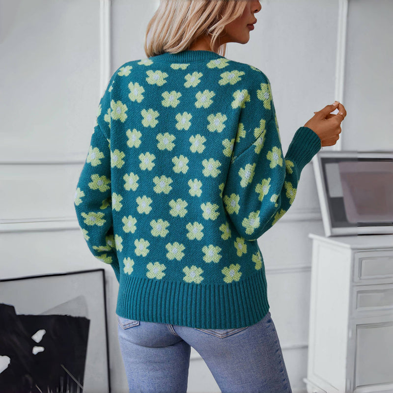 Levoire | Décontracté En Tricot Fleuri