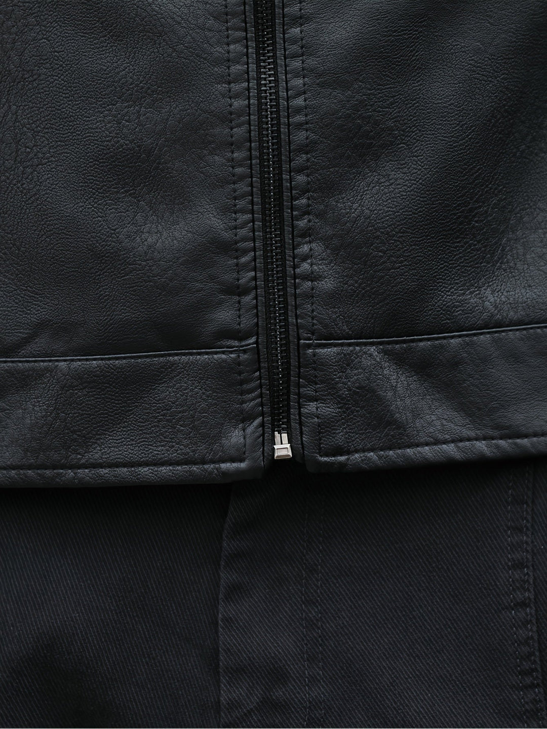 Levoire | Rento Cuir Synthétique Veste Pour Hommes Avec Poches Zippées