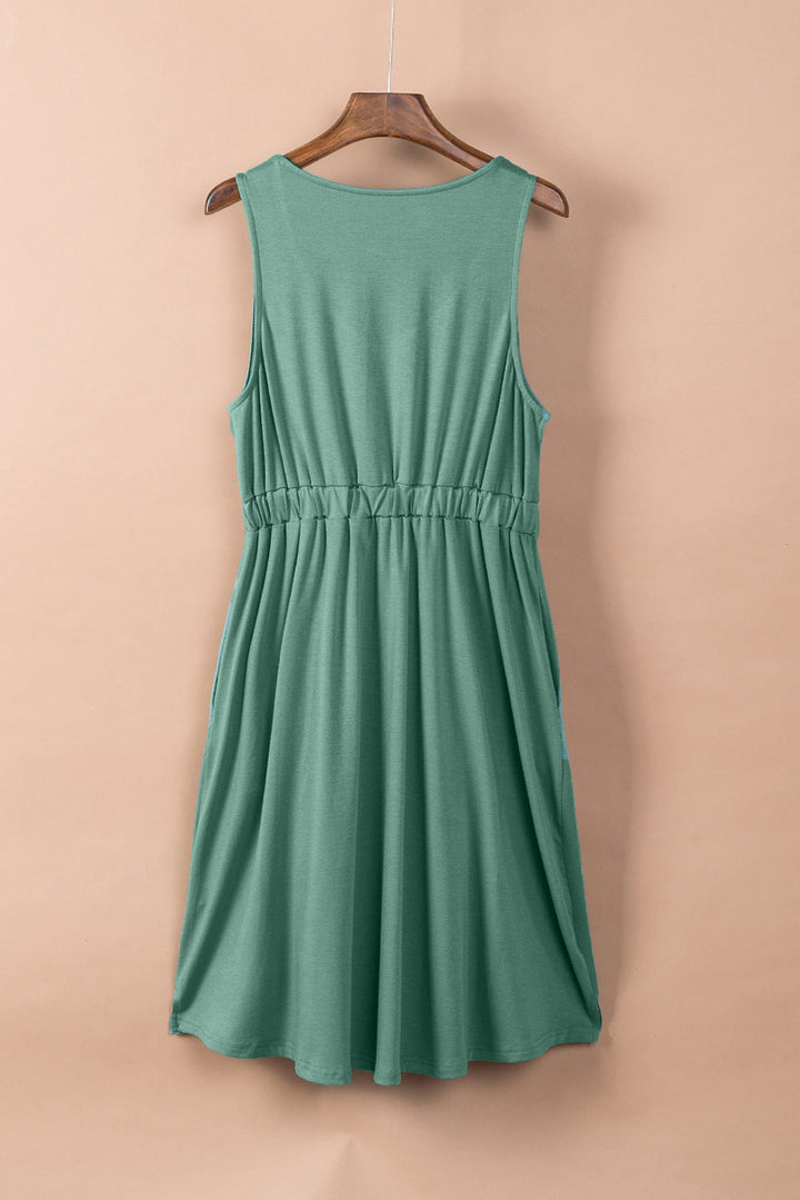 Levoire | Robe Sans Manches Verte