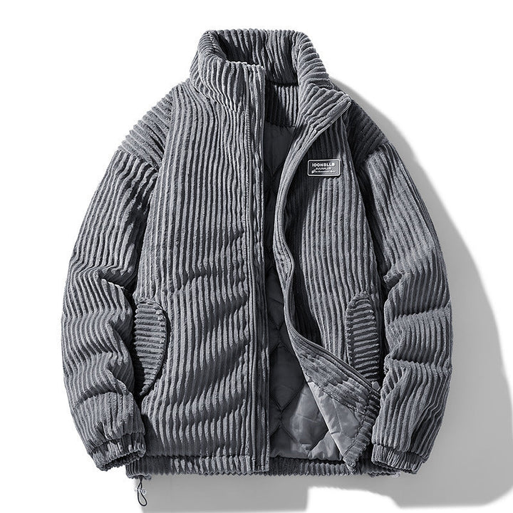 Levoire | Veste En Corduroy Rétro Épaisse Gris