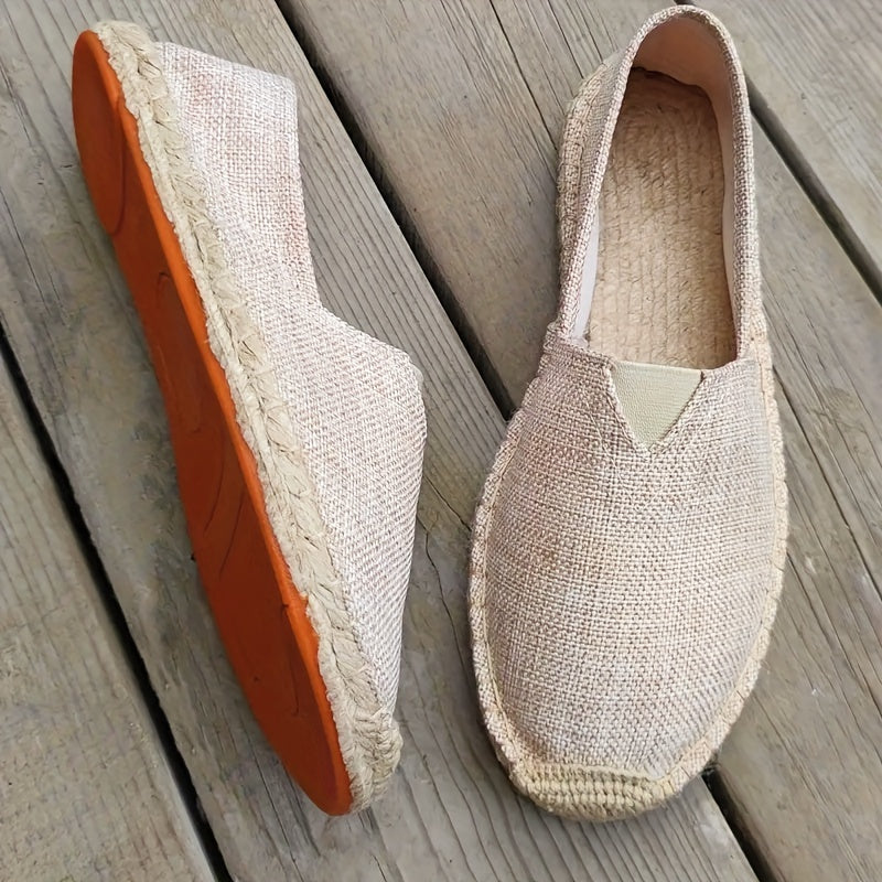Levoire | Espadrilles Pour Hommes Mocassins Confort Décontracté Beige
