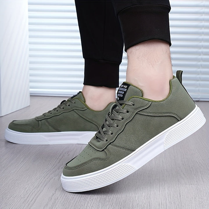 Levoire | Haut Minimaliste Basse Chaussures De Skate Olive vert 1