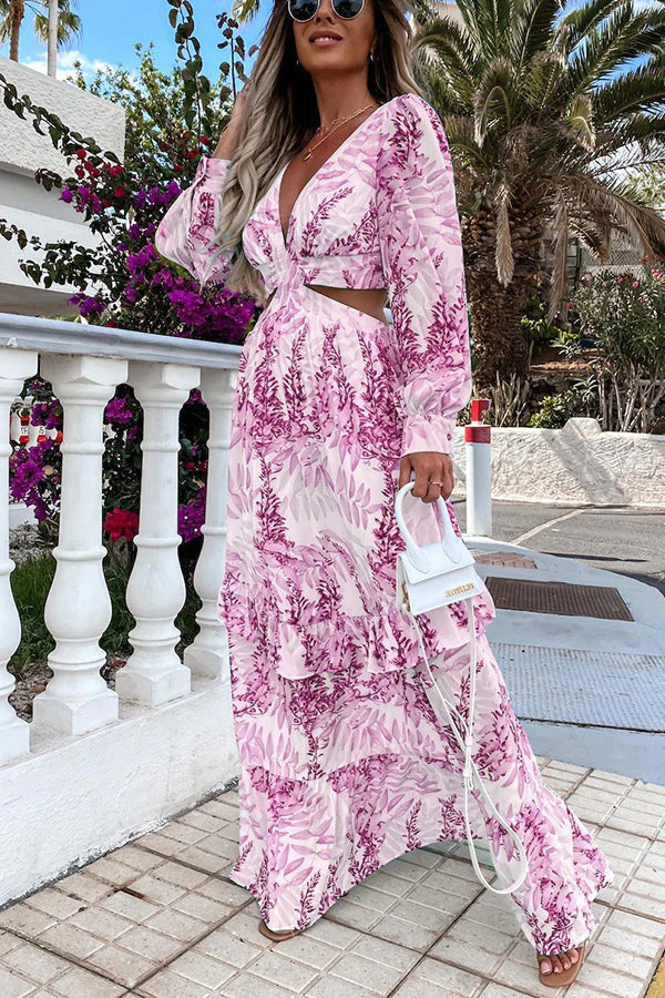 Levoire | Robe maxi avec décolleté Rosa
