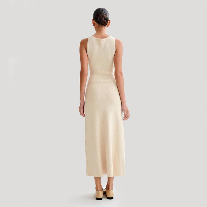 Levoire | Robe Maxi Tricot À Boutons