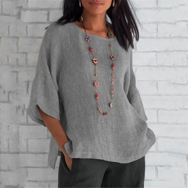 Levoire | Chemisier D'Été Ajusté Pour Femmes Gris