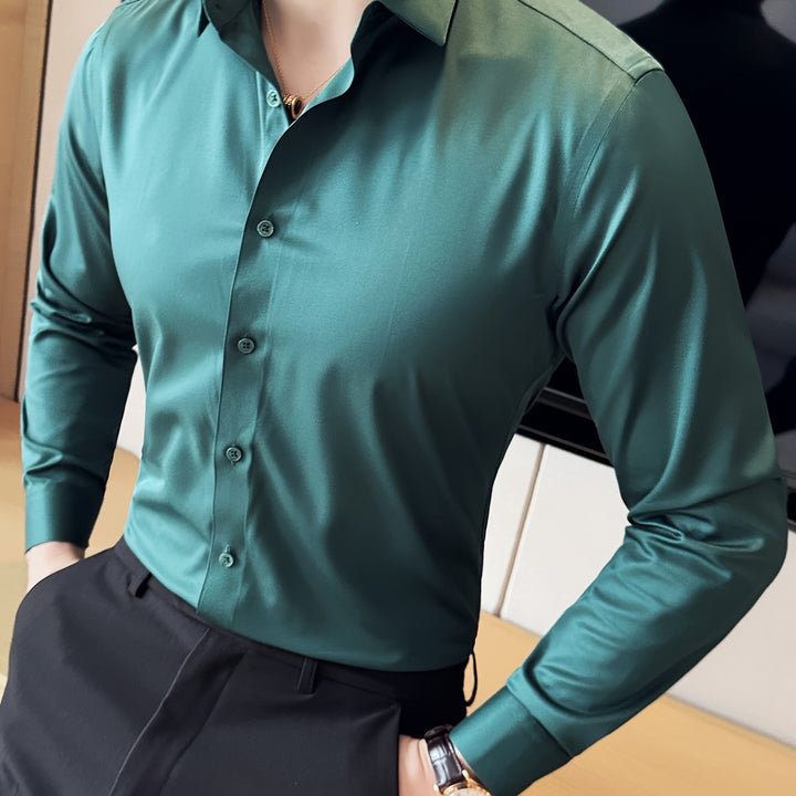 Levoire | Classique Uni Manches Longues Chemise