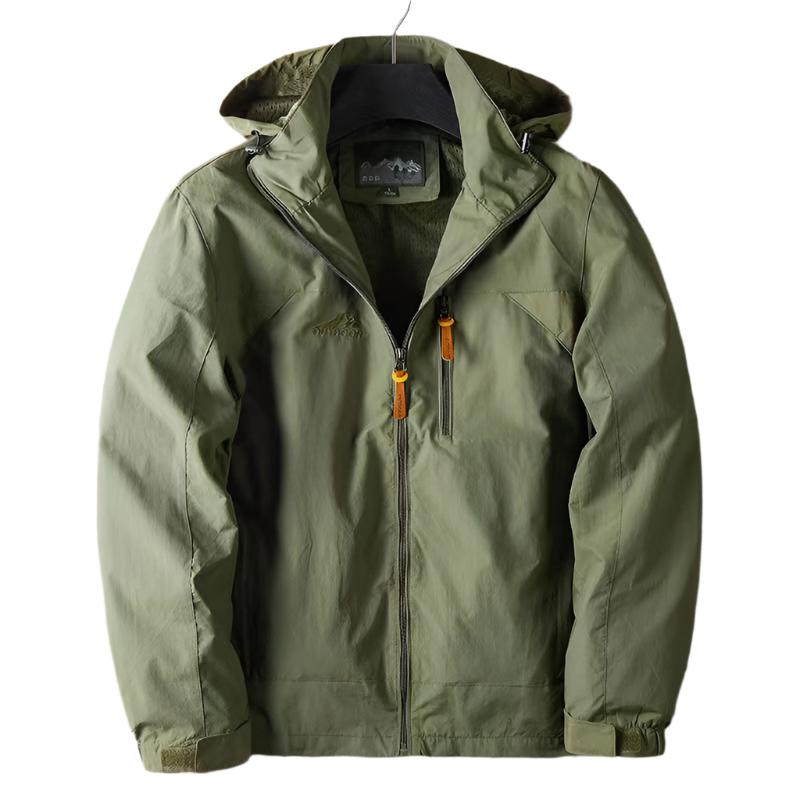 Levoire | Veste capuche imperméable coupe-vent manches longues Vert