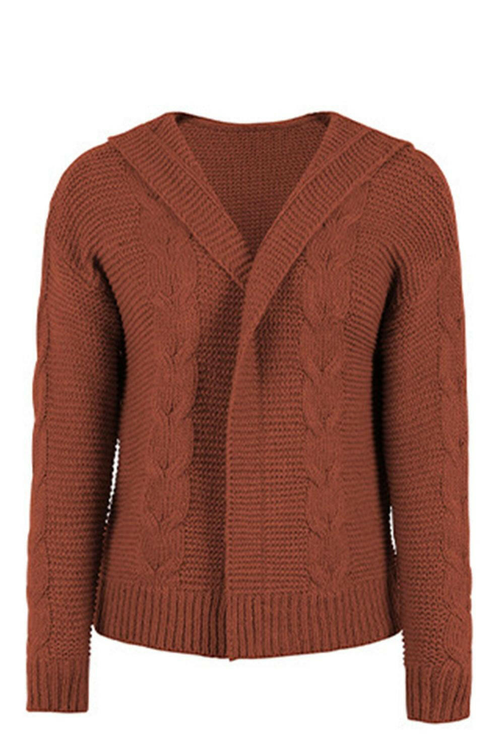 Levoire | Cardigan À Capuche En Câble Crush