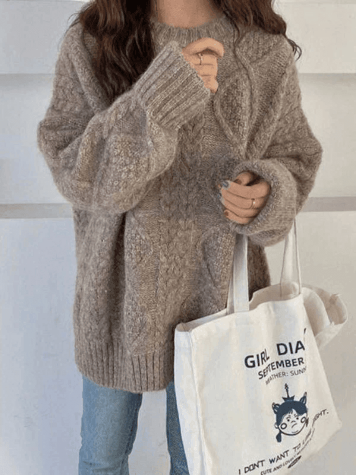 Levoire | Pull En Tricot À Câbles