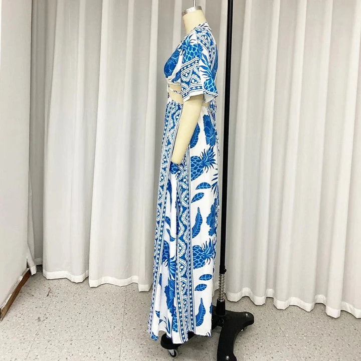 Levoire | Robe Maxi D'Été Imprimé Unique