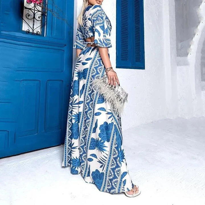 Levoire | Robe Maxi D'Été Imprimé Unique