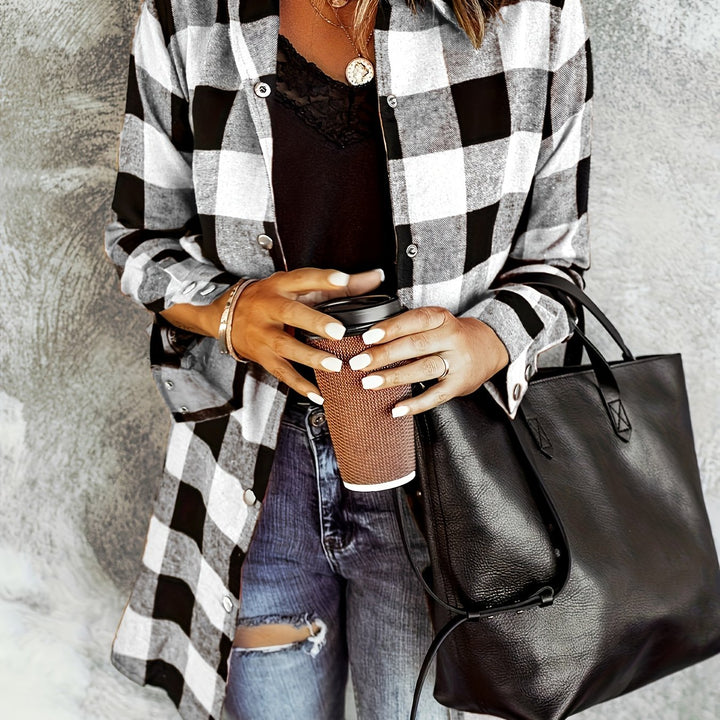 Levoire | Ruutu Rennosti Longue Manche Chemise