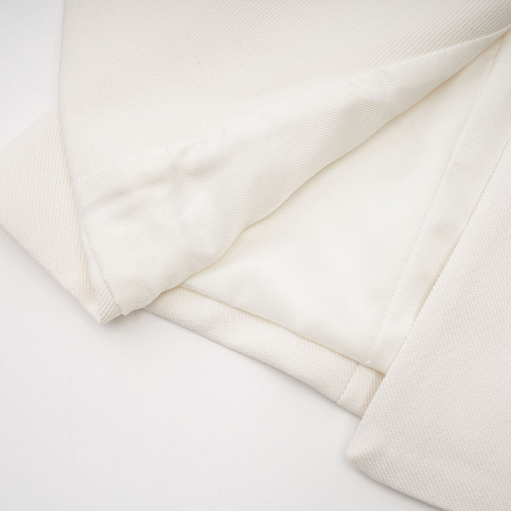 Levoire | Veste En Fausse Fourrure Blanche & Jupe Ensemble Assorti