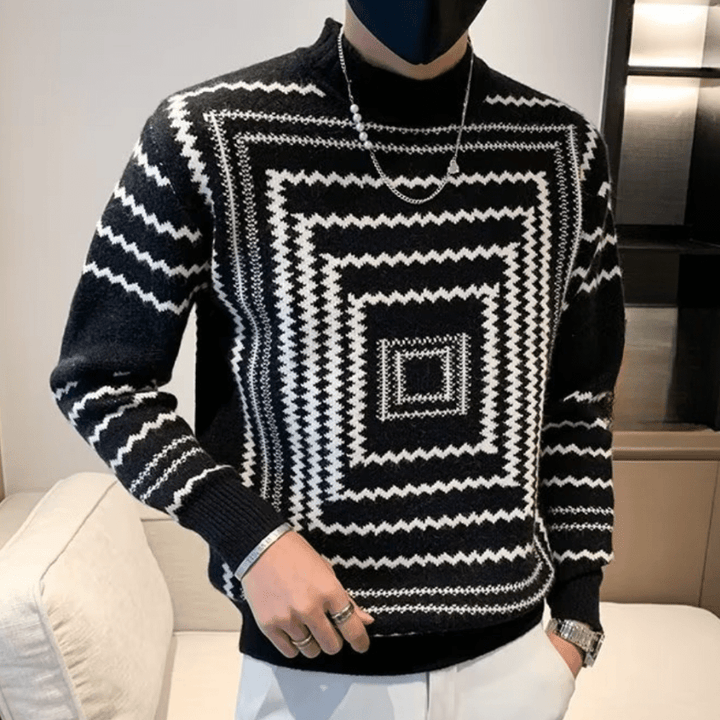 Levoire | Pull Maille Moderne Homme Noir