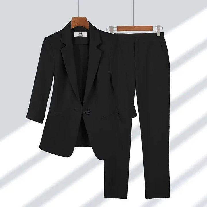 Levoire | Blazer Costume Élégant Noir