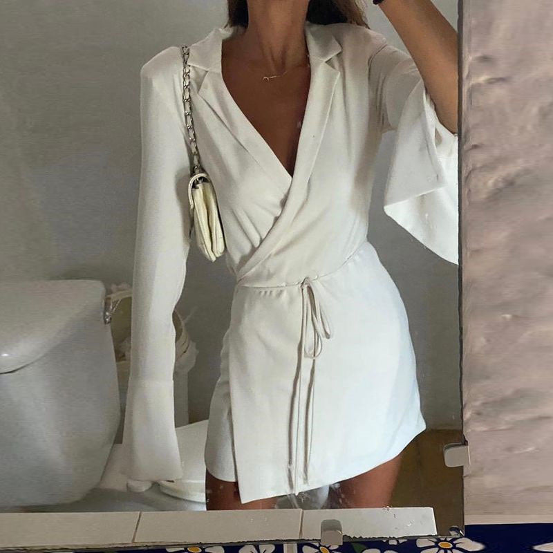 Levoire | Robe Légère Élégante Jours Chauds Blanc