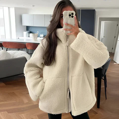 Levoire | Veste en tricot en tissu doux Beige
