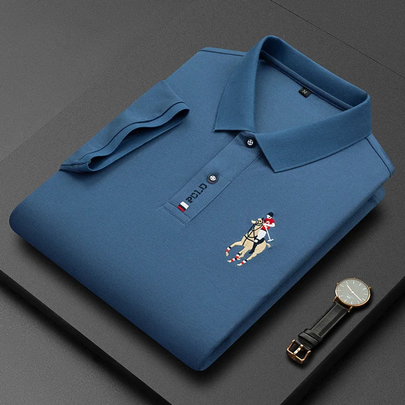 Levoire | Polo Pour Hommes Polo D'Été Classique En De Nombreuses Couleurs Et Tailles Bleu