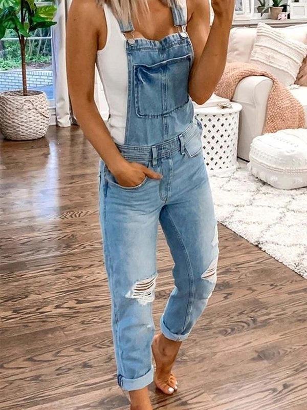 Levoire | Salopette en Jean pour Femmes Bleu clair