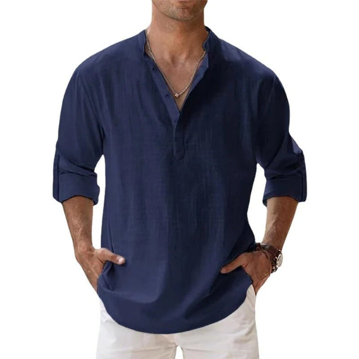 Levoire | Chemise décontractée pour hommes Bleu marine