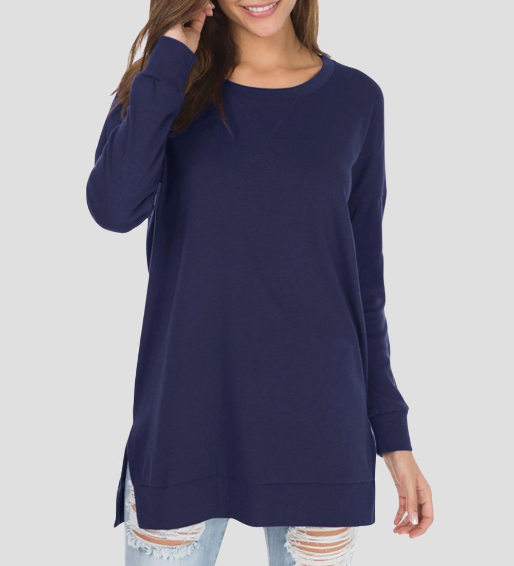 Levoire | T-Shirt À Manches Longues Pour Femmes Bleu