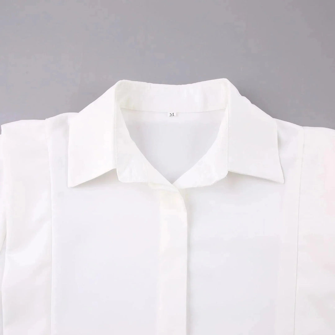 Levoire | Blouse Décontractée À Col V Avec Col Rabattu En Vente