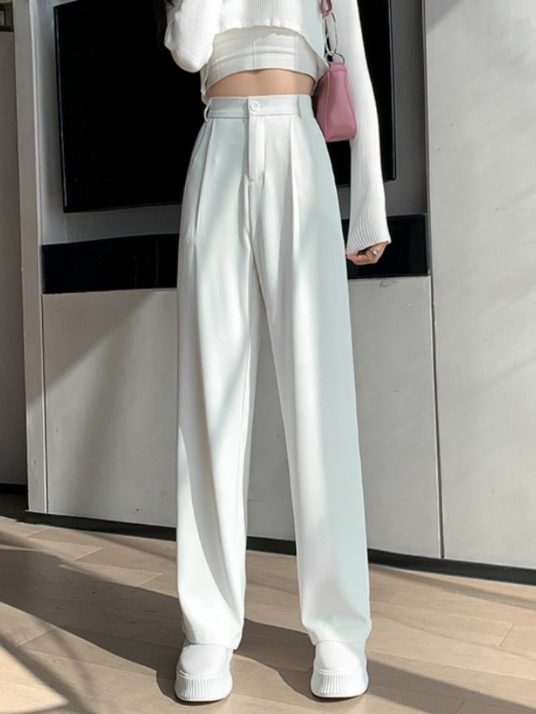 Levoire | Taille Haute Et Pantalon À Jambes Larges Blanc