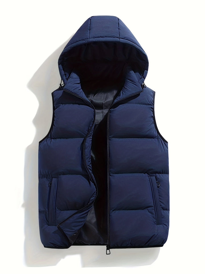 Levoire | Sweat À Capuche Sans Manches Avec Fermeture Éclair Gris d'avoine
