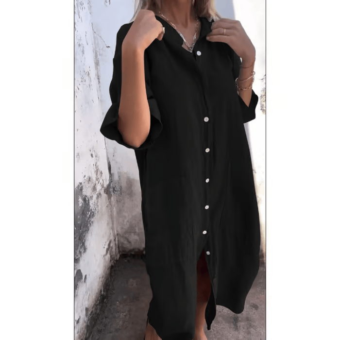 Levoire | Robe Florale Vintage Élégante Noir