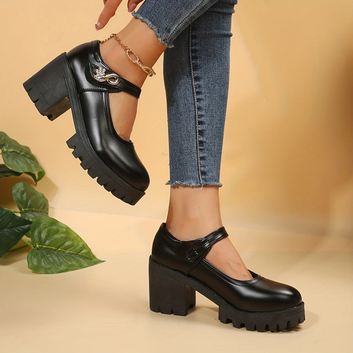 Levoire | Chaussures À Talons Pour Femmes Avec Un Talon Épais Et Une Plate-Forme