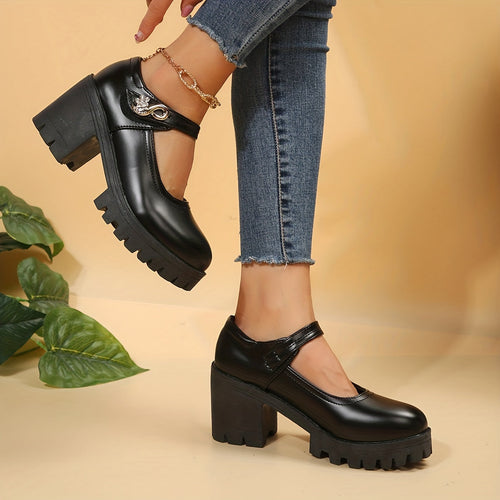 Levoire | Chaussures À Talons Pour Femmes Avec Un Talon Épais Et Une Plate-Forme
