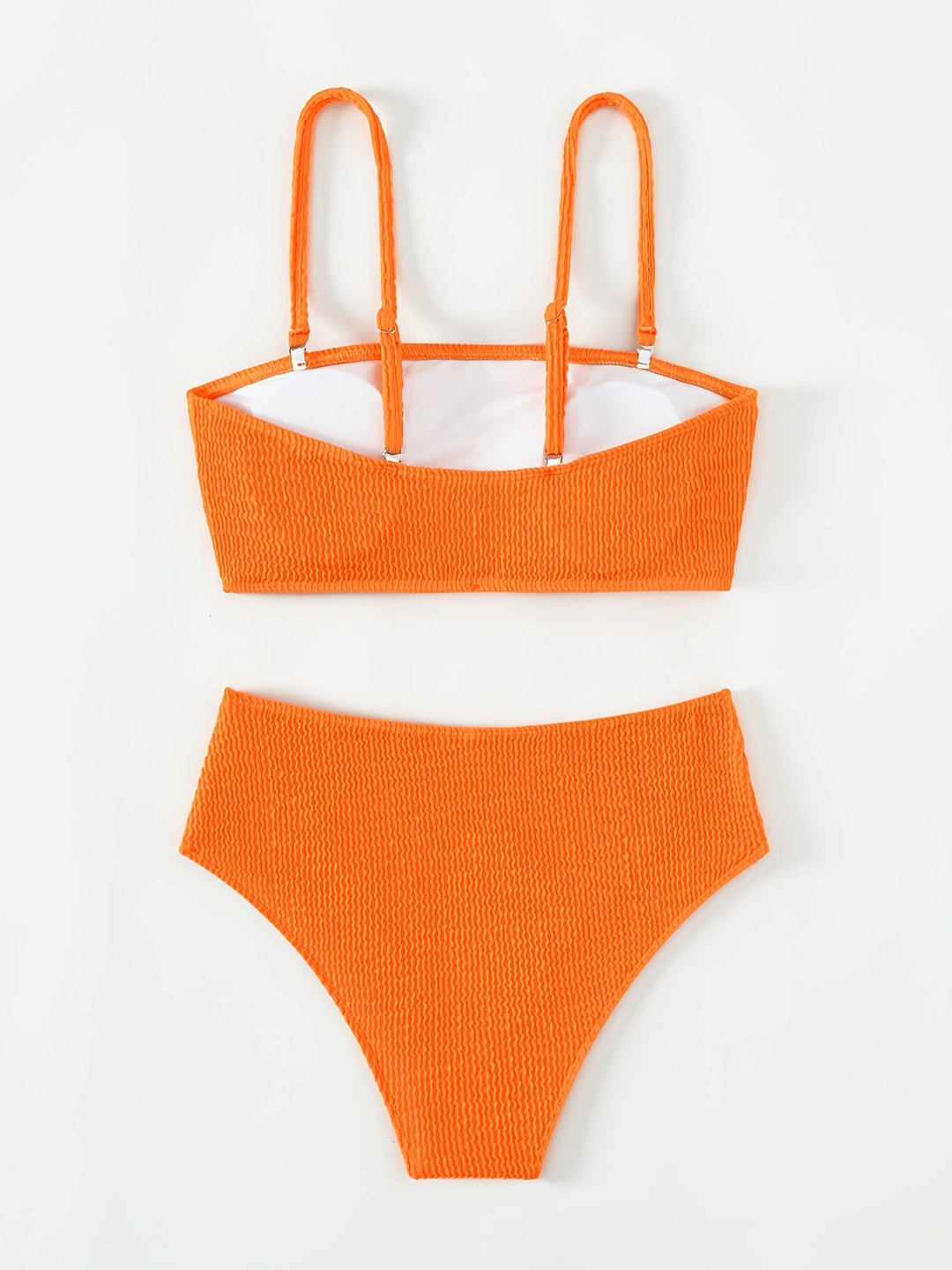 Levoire | Bikinis Rouges À Volants Taille Haute