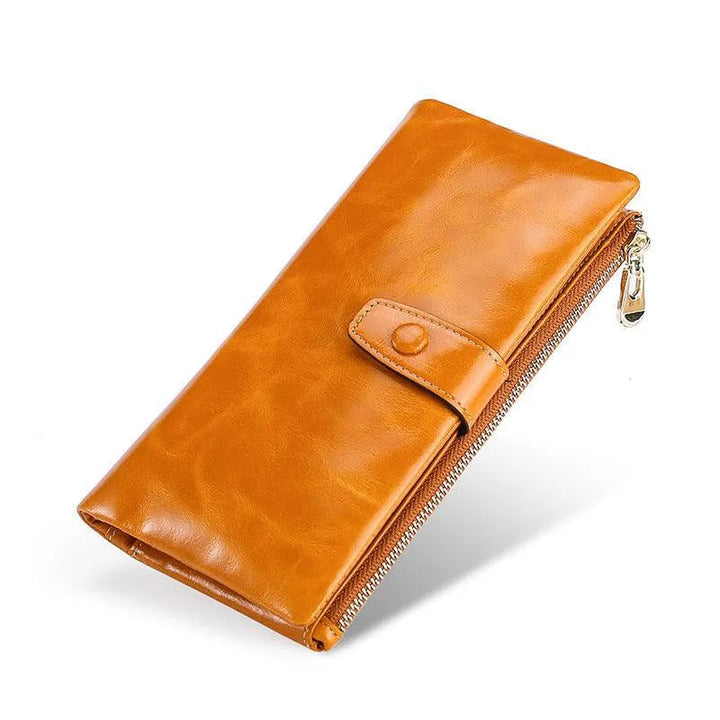 Levoire | Portefeuille pour femmes avec plusieurs emplacements pour cartes Braun