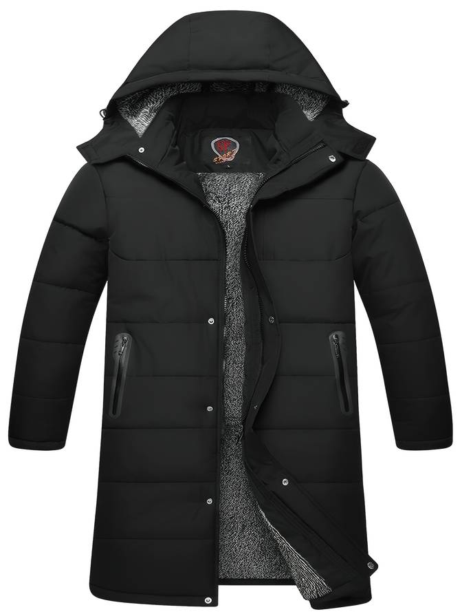 Levoire | Veste En Polaire Avec Poches Zippées Pour Hommes Noir